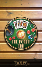Load image into Gallery viewer, The Poker Inn Personalised Bar Sign Custom Signs from Twofb.com Pub bar signage
