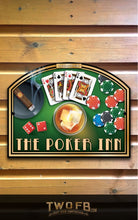Load image into Gallery viewer, The Poker Inn Personalised Bar Sign Custom Signs from Twofb.com Bar signs.co.uk
