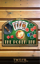 Load image into Gallery viewer, The Poker Inn Personalised Bar Sign Custom Signs from Twofb.com Bar signs.co.uk