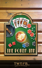 Load image into Gallery viewer, The Poker Inn Personalised Bar Sign Custom Signs from Twofb.com Pub bar signage