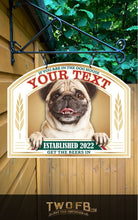 Lade das Bild in den Galerie-Viewer, The Pug Pub Personalised Bar Sign Custom Signs from Twofb.com Pub Signage