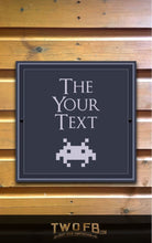 Load image into Gallery viewer, The Retro Gamer Personalised Bar Sign Custom Signs from Twofb.com hanging pub sign