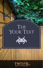 Load image into Gallery viewer, The Retro Gamer Personalised Bar Sign Custom Signs from Twofb.com pub sign design