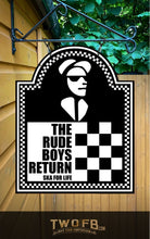 Load image into Gallery viewer, Rude Boys Return | Two Tone Bar Sign | Personalised Pub Sign