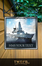 Load image into Gallery viewer, The Sailors Arms Personalised Home Bar Sign Custom Signs from Twofb.com Hanging bar signs