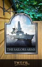 Load image into Gallery viewer, Sailors Arms | Personalised Home Bar Sign | Royal Navy | HMS Dauntless