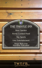 Load image into Gallery viewer, The Scottish Thistle Inn ChalkBoard Personalised Bar Sign Custom Signs from Twofb.com signs for bars