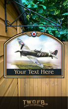Load image into Gallery viewer, The Spitfire Personalised Bar Sign Custom Signs from Twofb.com Barsign.uk