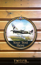 Load image into Gallery viewer, The Spitfire Personalised Bar Sign Custom Signs from Twofb.com signs for bars
