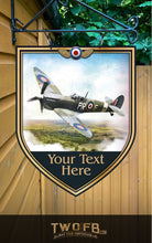 Load image into Gallery viewer, The Spitfire Personalised Bar Sign Custom Signs from Twofb.com signs for bars