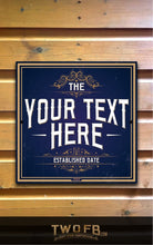 Load image into Gallery viewer, Home bar sign/Pub sign for outside/Custom pub sign/Home Bar/Pub DƩcor/Military Bar Signs/Custom Bar signs/Barsigns UK/ Man Cave/ Mess Sign/ Bar Runner/ Beer Mats/ Hanging pub sign/ Custom sign/ Garden Signs/Pub signs