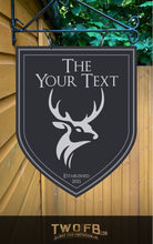 Load image into Gallery viewer, The Stags Head Personalised Bar Sign Custom Pub Signs from Twofb.com Gin Bar Sign