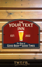 Load image into Gallery viewer, Custom bar signs | Personalised Bar Sign | Traditional Pub Sign | Bar Sign | Shed Sign