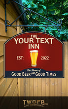 Load image into Gallery viewer, Custom bar signs | Personalised Bar Sign | Traditional Pub Sign | Bar Sign | Shed Sign