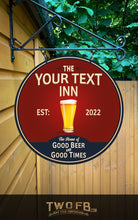 Load image into Gallery viewer, Custom bar signs | Personalised Bar Sign | Traditional Pub Sign | Bar Sign | Shed Sign