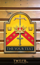 Load image into Gallery viewer, The Three Crowns Personalised Bar Sign Custom Signs from Twofb.com Pubsigns.uk