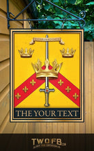 Load image into Gallery viewer, The Three Crowns Personalised Bar Sign Custom Signs from Twofb.com Bar signs