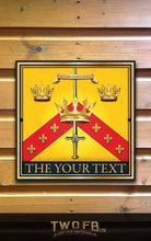 Load image into Gallery viewer, The Three Crowns Personalised Bar Sign Custom Signs from Twofb.com Hanging pub signs