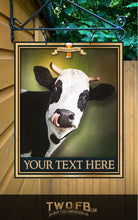 Lade das Bild in den Galerie-Viewer, The Tipsy Cow Personalised Bar Sign Custom Signs from Twofb.com signs for bars