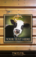 Lade das Bild in den Galerie-Viewer, The Tipsy Cow Personalised Bar Sign Custom Signs from Twofb.com signs for bars