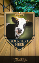 Lade das Bild in den Galerie-Viewer, The Tipsy Cow Personalised Bar Sign Custom Signs from Twofb.com signs for bars