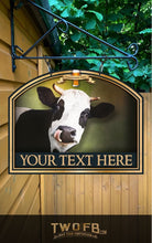 Lade das Bild in den Galerie-Viewer, The Tipsy Cow Personalised Bar Sign Custom Signs from Twofb.com signs for bars