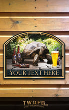 Load image into Gallery viewer, The Tortoise Beer Garden Personalised Bar Sign Custom Signs from Twofb.com signs for bars