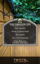 Load image into Gallery viewer, The Welsh Dragon Inn ChalkBoard Personalised Bar Sign Custom Signs from Twofb.com signs for bars