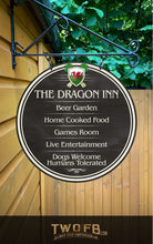 Load image into Gallery viewer, The Welsh Dragon Inn ChalkBoard Personalised Bar Sign Custom Signs from Twofb.com signs for bars