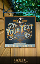 Load image into Gallery viewer, Vape Lounge | Vintage Bar Sign | Pub Signs | funny bar sign | Hanging Signs | Bar Sign