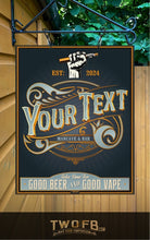 Load image into Gallery viewer, Vape Lounge | Vintage Bar Sign | Pub Signs | funny bar sign | Hanging Signs | Bar Sign