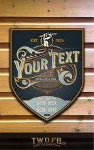 Load image into Gallery viewer, Vape Lounge | Vintage Bar Sign | Pub Signs | funny bar sign | Hanging Signs | Bar Sign