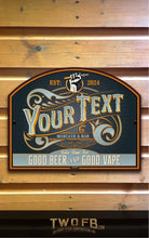 Load image into Gallery viewer, Vape Lounge | Vintage Bar Sign | Pub Signs | funny bar sign | Hanging Signs | Bar Sign