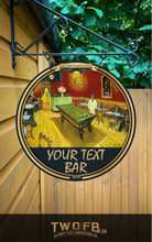 Load image into Gallery viewer, Vinnie's Bar Sign | Personalised Pub Sign | Hanging Pub Signs