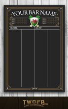 Load image into Gallery viewer, Welsh Official Darts Chalkboard | Darts Tournament Scoreboard | Chalk scoreboard