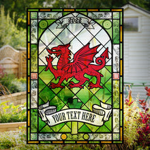 Load image into Gallery viewer, Welsh Window Vinyl | Stained Glass | Custom window decals