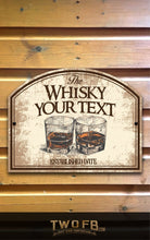 Load image into Gallery viewer, Whisky Shack/Pub Sign/Bar Sign/Home bar sign/Pub sign for outside/Custom pub sign/Home Bar/Pub DƩcor/Military Bar Signs/Custom Bar signs/Barsigns UK/ Man Cave/ Mess Sign/ Bar Runner/ Beer Mats/ Hanging pub sign/ Custom sign/ Garden Signs/Pub signs
