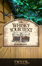 Load image into Gallery viewer, Whisky Shack/Pub Sign/Bar Sign/Home bar sign/Pub sign for outside/Custom pub sign/Home Bar/Pub DƩcor/Military Bar Signs/Custom Bar signs/Barsigns UK/ Man Cave/ Mess Sign/ Bar Runner/ Beer Mats/ Hanging pub sign/ Custom sign/ Garden Signs/Pub signs