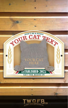 Load image into Gallery viewer, Your Cat on a Bar Sign Custom Signs from Twofb.com Pub Bar Signage
