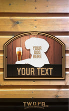 Load image into Gallery viewer, Your dog on a Dog House Bar Sign Custom Signs from Twofb.com Pub Signs UK
