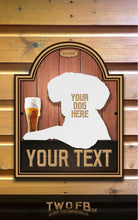 Load image into Gallery viewer, Your dog on a Dog House Bar Sign Custom Signs from Twofb.com outdoor pub signs
