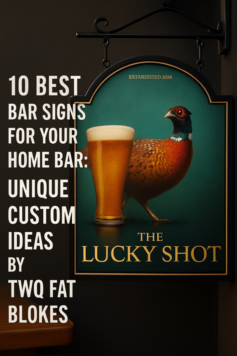 10 Best Bar Signs for Your Home Bar: Unique Custom Ideas by Two Fat Blokes