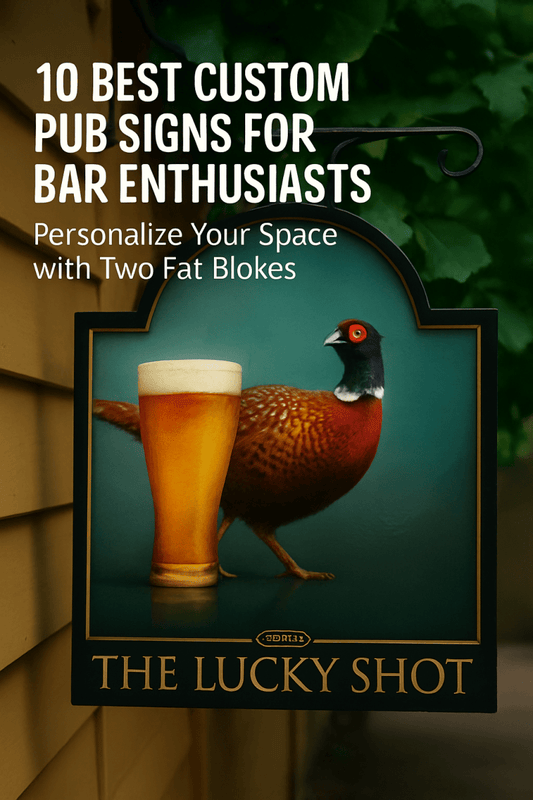 10 Best Custom Pub Signs for Bar Enthusiasts: Personalize Your Space with Two Fat Blokes