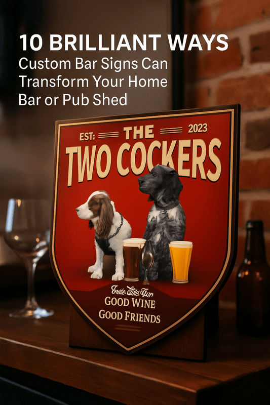 10 Brilliant Ways Custom Bar Signs Can Transform Your Home Bar or Pub Shed