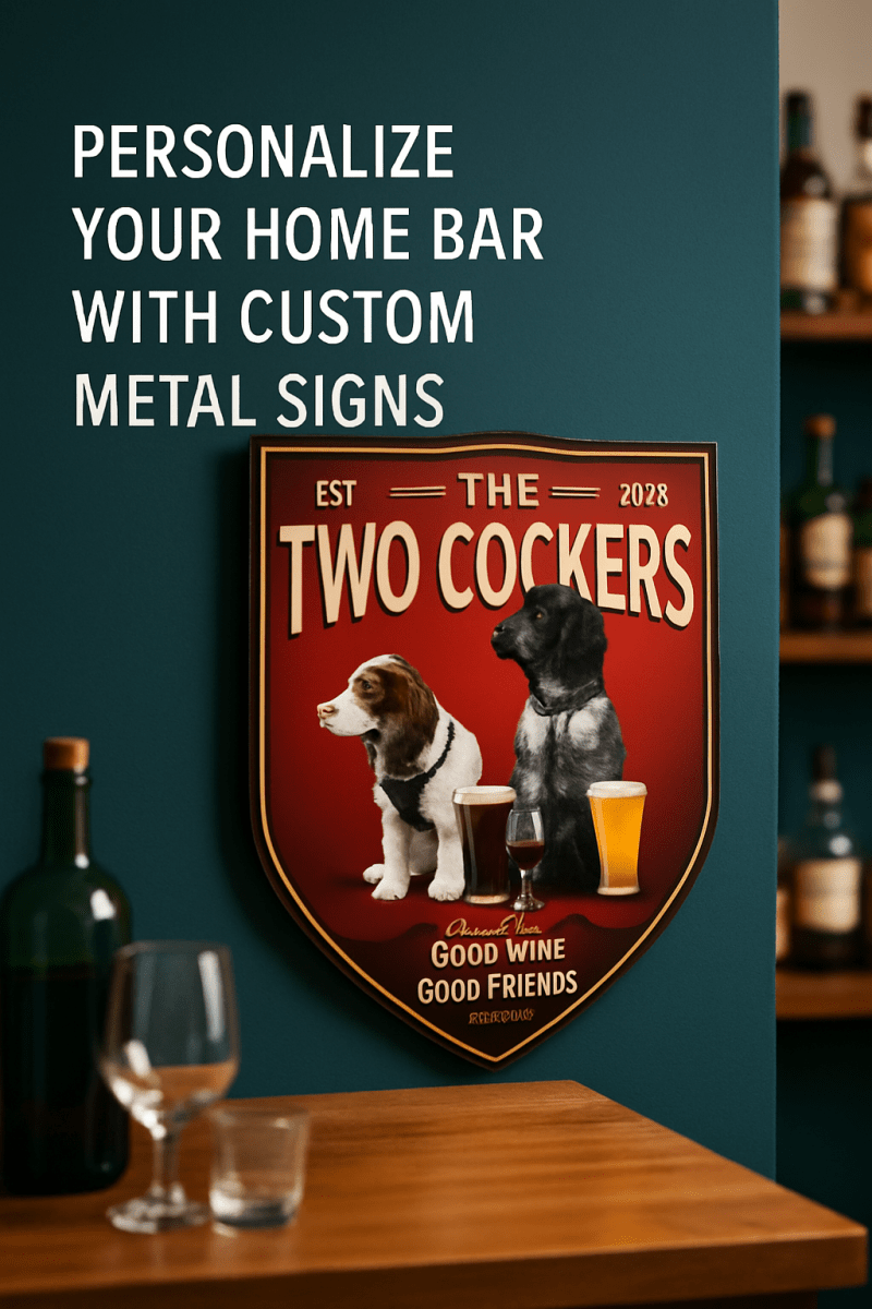10 Creative Ways to Personalize Your Home Bar with Custom Design Metal Signs
