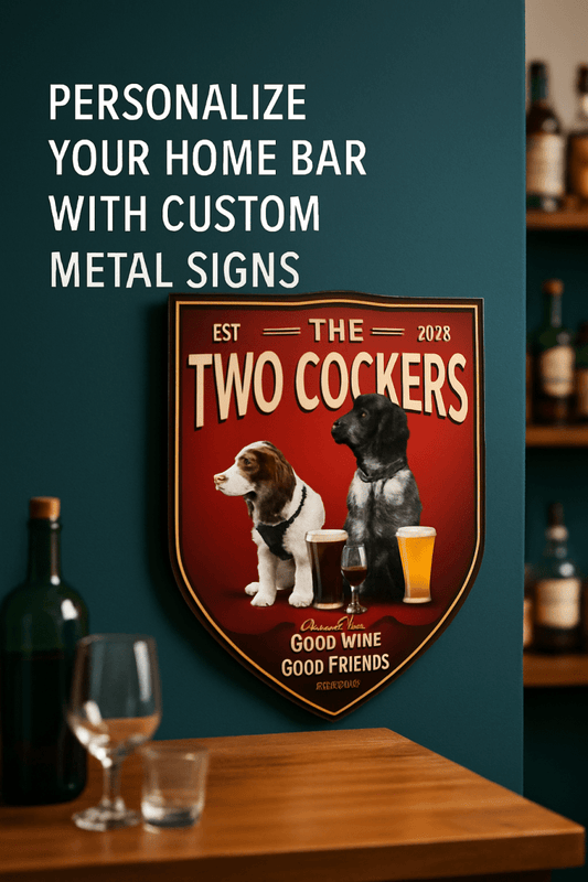 10 Creative Ways to Personalize Your Home Bar with Custom Design Metal Signs