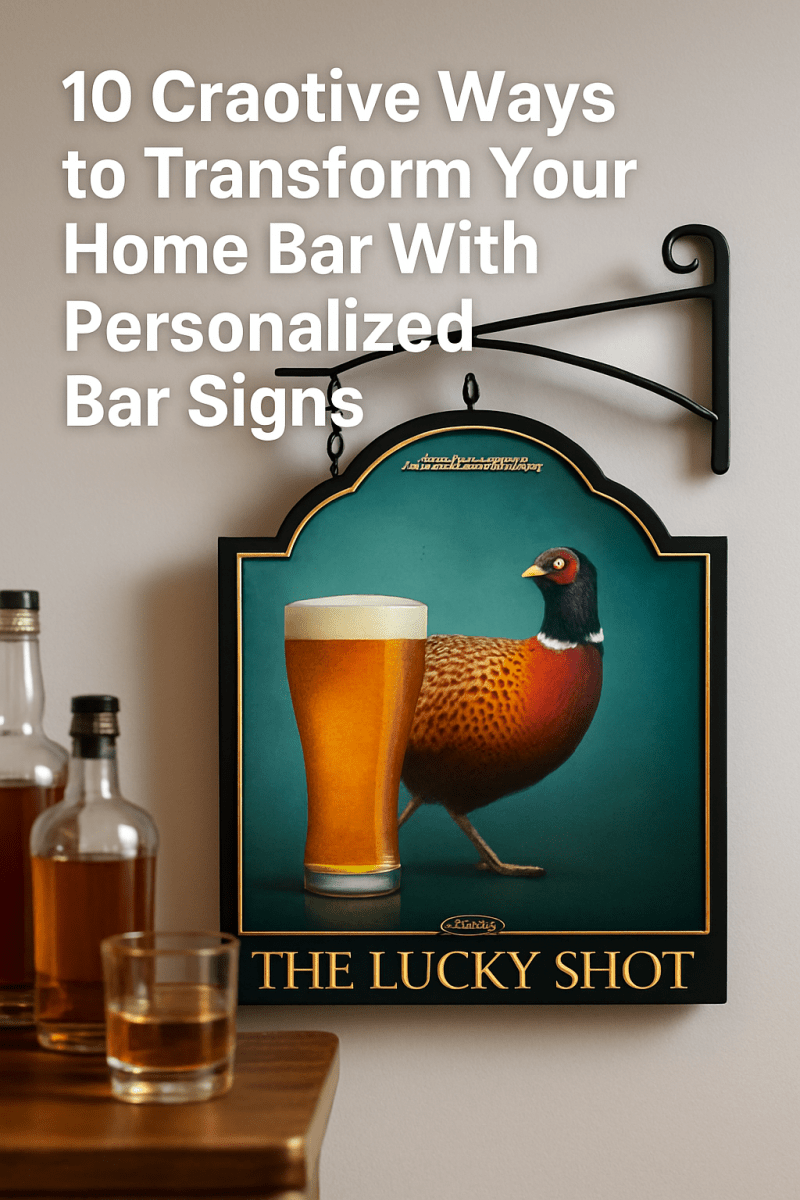 10 Creative Ways to Transform Your Home Bar With Personalized Bar Signs