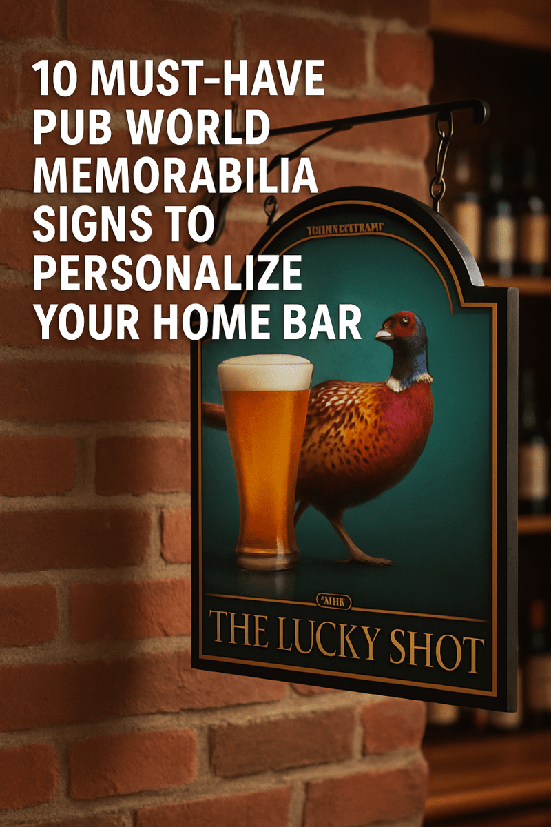 10 Must-Have Pub World Memorabilia Signs to Personalize Your Home Bar