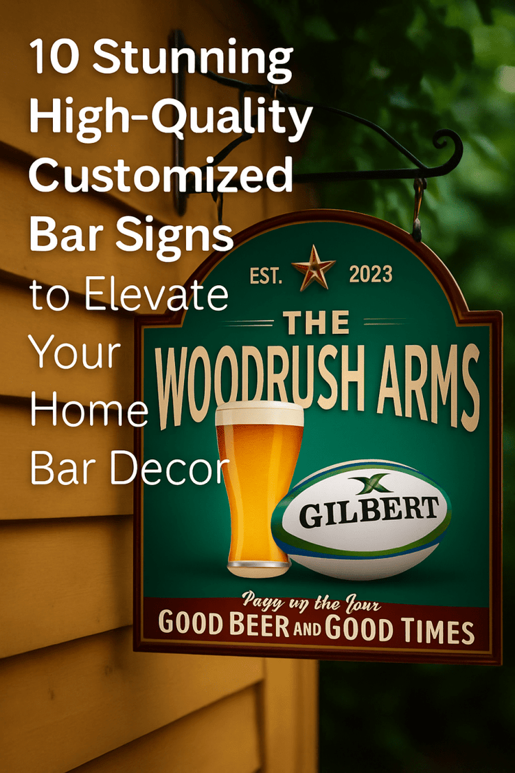 10 Stunning High Quality Customized Bar Signs to Elevate Your Home Bar ...