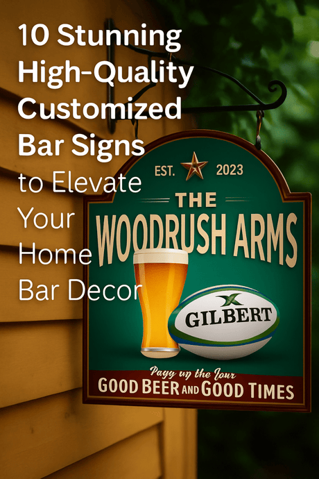 10 Stunning High Quality Customized Bar Signs to Elevate Your Home Bar Decor